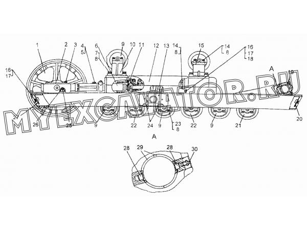 Тележки (для трактора с рессорой) ЧТЗ Т-10