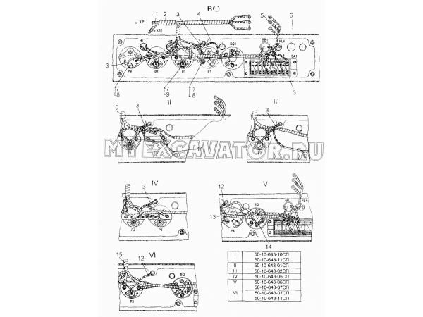 Щиток приборов ЧТЗ Т-10