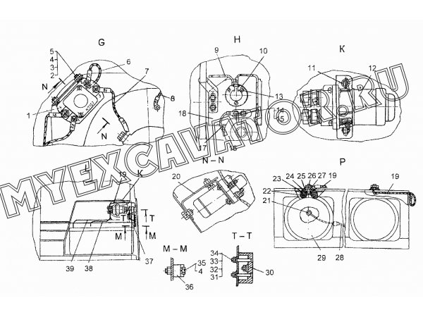 Электрооборудование кабины ЧТЗ Т-10