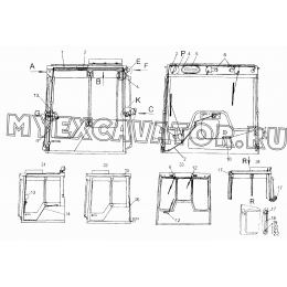 Электрооборудование кабины трактора с механической трансмиссией