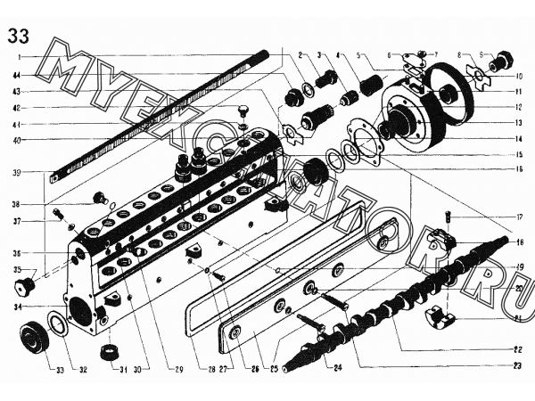 Топливный насос и регулятор ЧТЗ ДЭТ-250М2