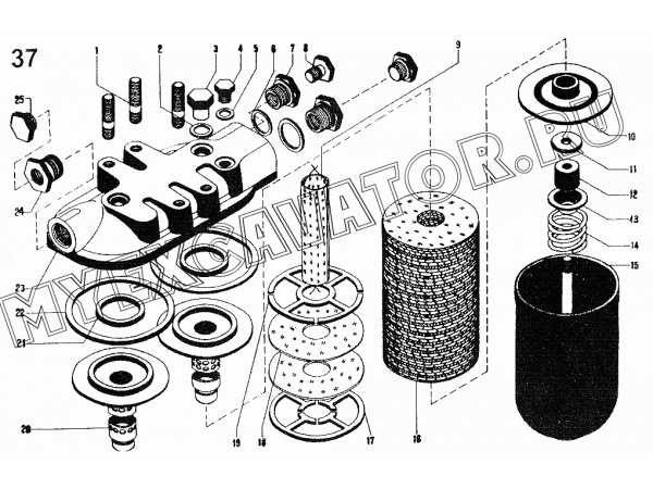 Топливный фильтр ЧТЗ ДЭТ-250М2