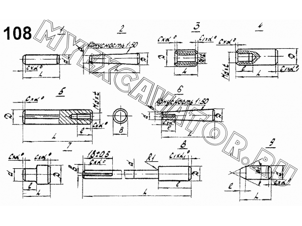 Нормали ЧТЗ ДЭТ-250М2