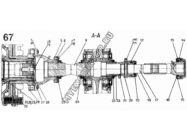 Установка электромашин (748-50-10СП) ЧТЗ ДЭТ-250М2