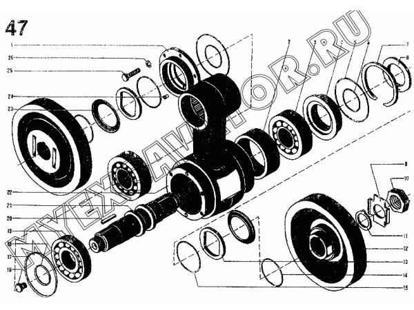 Каток с балансиром (748-21-169СП) ЧТЗ ДЭТ-250М2