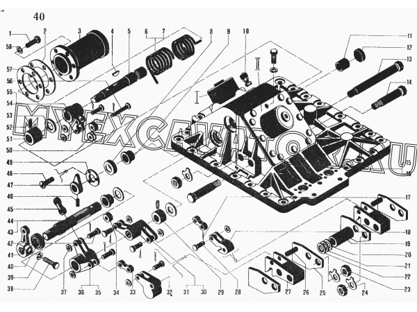 Механизм управления ЧТЗ ДЭТ-250М