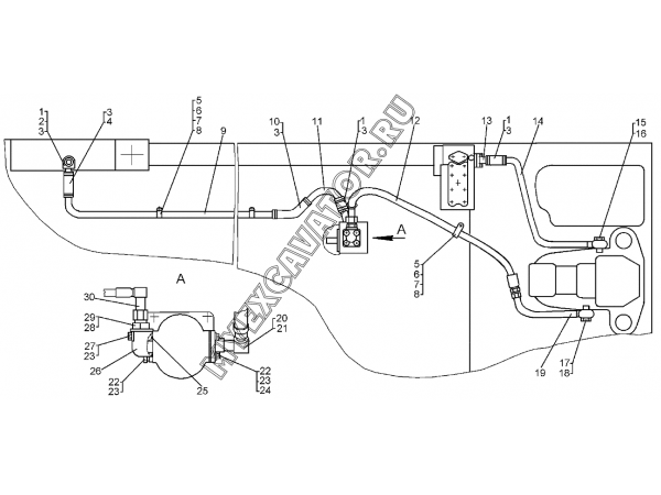 Гидравлическая система управления трактором ЧТЗ Б12