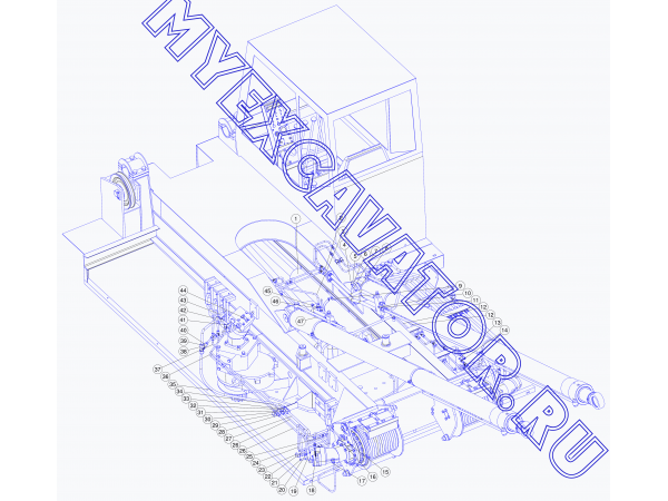 Гидрооборудование на платформах (Рис.2) Стройдормаш БМ-811