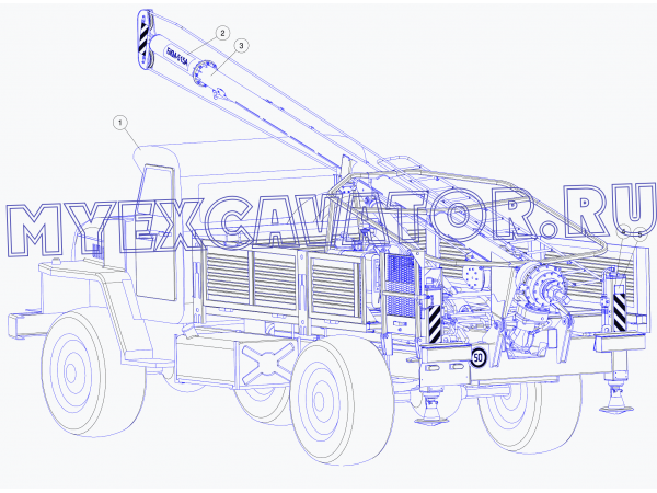 Машина бурильно-крановая (20) Стройдормаш БКМ-515А