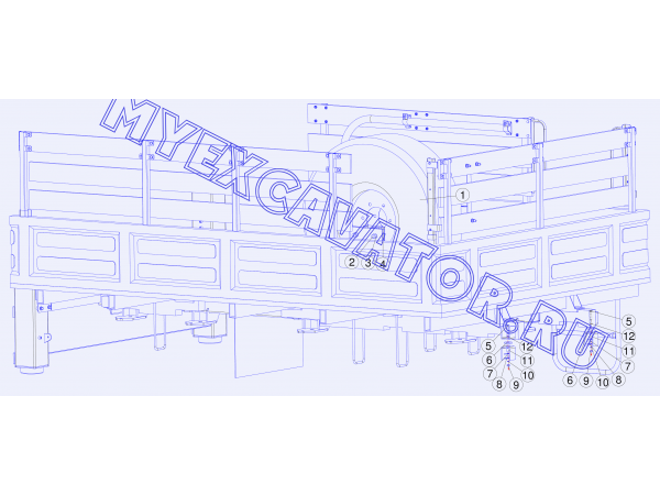 Установка платформы (Рис.2) Стройдормаш БКМ-317А