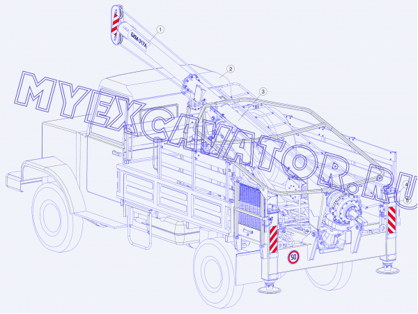 Машина бурильно-крановая (04) Стройдормаш БКМ-317А