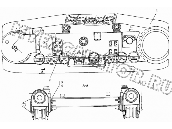 Система ходовая Промтрактор ТП-20.02