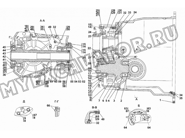 Передача главная Промтрактор ТГ-503