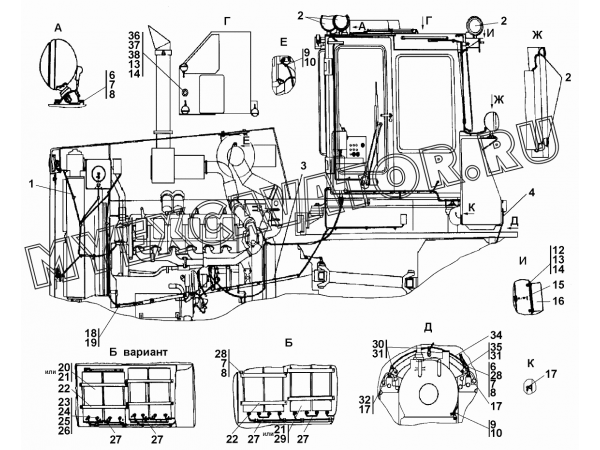 Электрооборудование Промтрактор ТГ-503