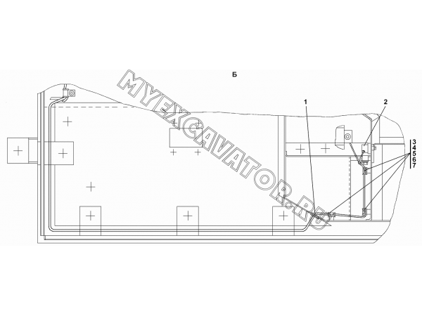 Электрооборудование пола кабины Промтрактор ТГ-503