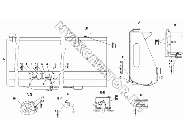 Электрооборудование топливного бака Промтрактор ТГ-503