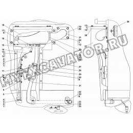Установка независимого отопителя кабины