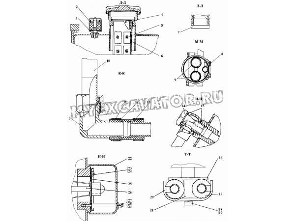 Бак топливный Промтрактор ТГ-121