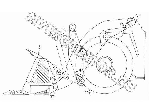Установка погрузочного оборудования Промтрактор ТГ-121