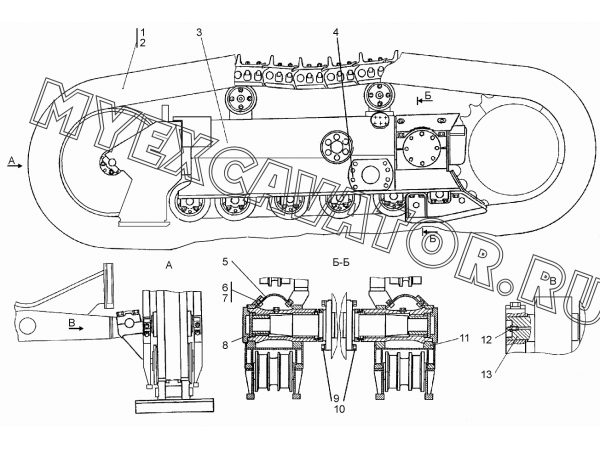 Система ходовая Промтрактор Т-9.01