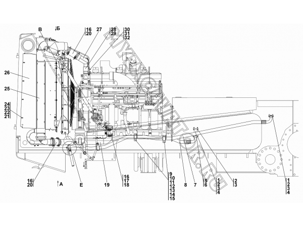 Система охлаждения Промтрактор Т-40.01
