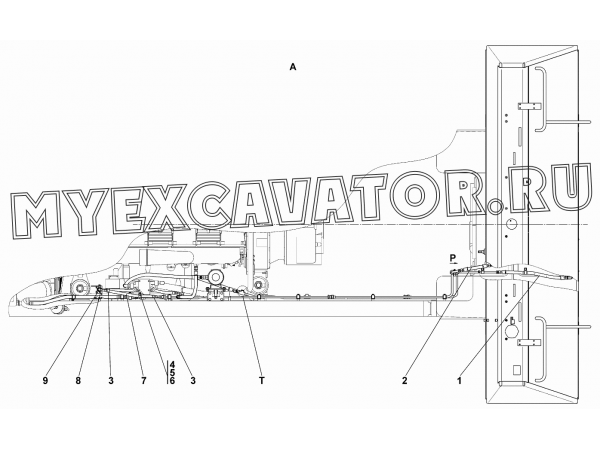 Установка топливного бака Промтрактор Т-40.01
