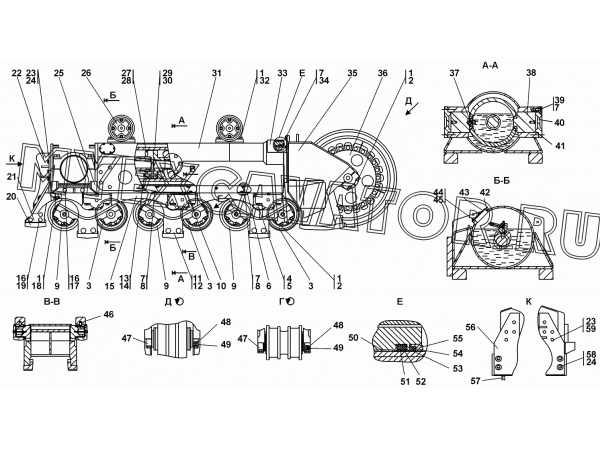 Тележка Промтрактор Т-40.01