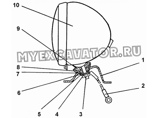 Установка фары Промтрактор Т-40.01