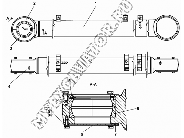 Тяга поперечная Промтрактор Т-35.01