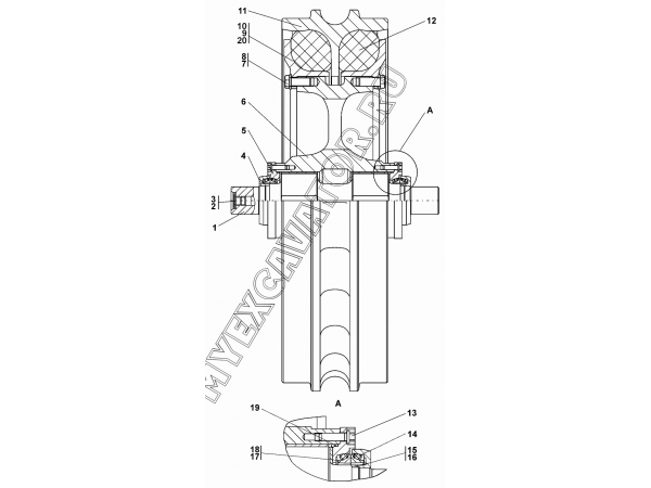 Колесо натяжное Промтрактор Т-35.01