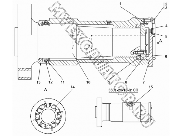 Шарнир Промтрактор Т-35.01