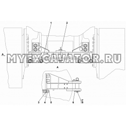 Установка прицепного устройства