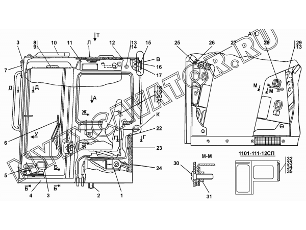Кабина Промтрактор Т-35.01