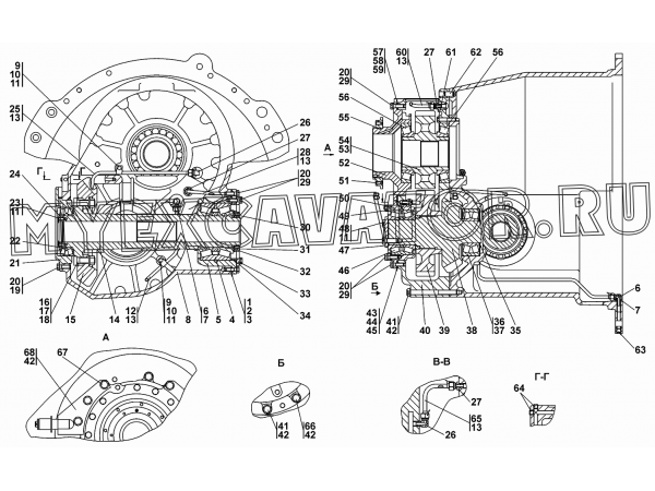 Передача главная Промтрактор Т-35.01