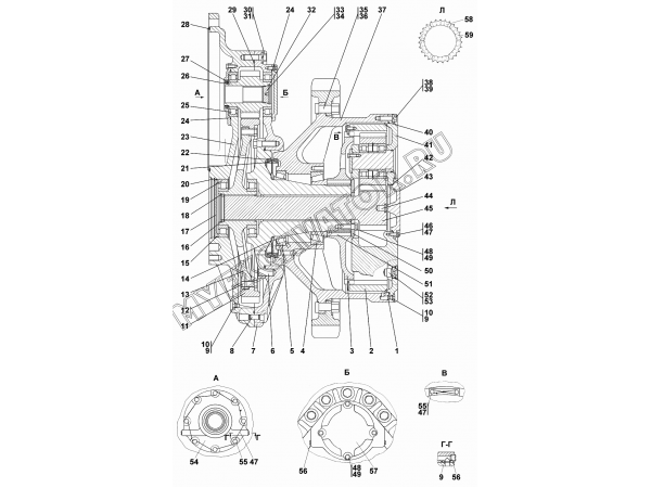 Передача бортовая Промтрактор Т-35.01
