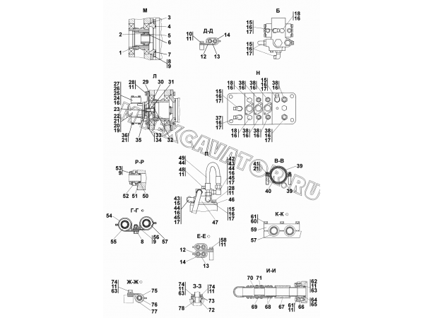 Установка гидросистемы Промтрактор Т-35.01