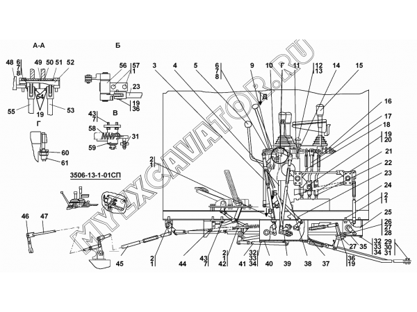 Управление трактором Промтрактор Т-35.01