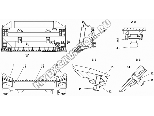 Отвал Промтрактор Т-20.02