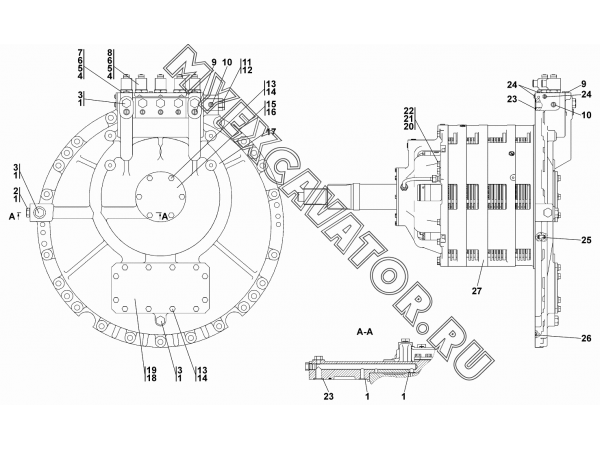 Коробка передач с системой гидроуправления Промтрактор Т-20.02