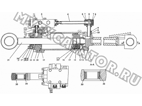 Гидрораскос d=160 Промтрактор Т-20.01