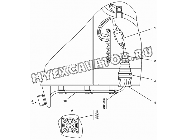 Установка жгута Промтрактор Т-20.01