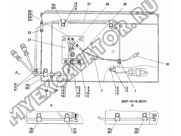 Установка электрооборудования в контейнере отопителя Промтрактор Т-20.01