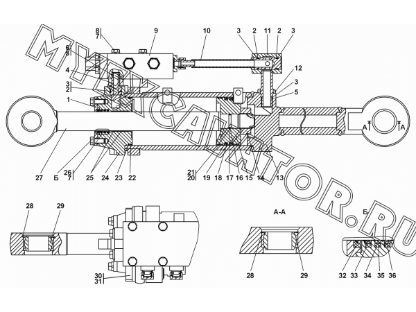 Гидрораскос d=160 Промтрактор Т-15.02