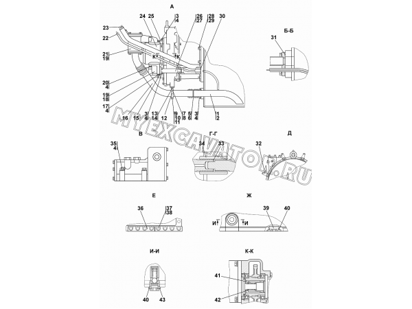 Установка трансмиссии Промтрактор Т-11.02