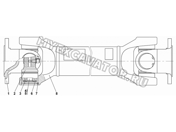Вал карданный Промтрактор Т-11.02