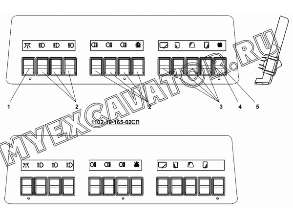 Щиток выключателей Промтрактор Т-11.01