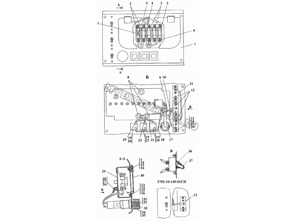 Панель выключателей Промтрактор ПК-12.02