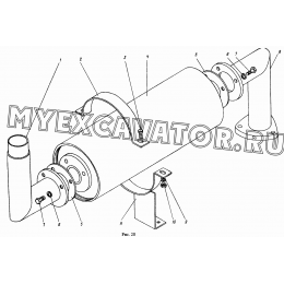 Установка глушителя 4121.11.07.000
