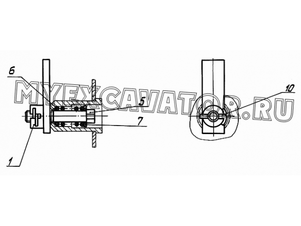 Установка замка МЛ-119А.03.10.200 Ковровец ЕТ-26 (КиТ-26)