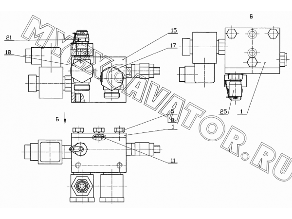 Напорная секция 262.90.00.040 Ковровец ЕТ-26 (КиТ-26)